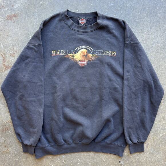 Harley Davidson Other - Harley-Davidson Holoubek 2003 VTG Crewneck Sweatshirt Montana Eagle Men’s XL